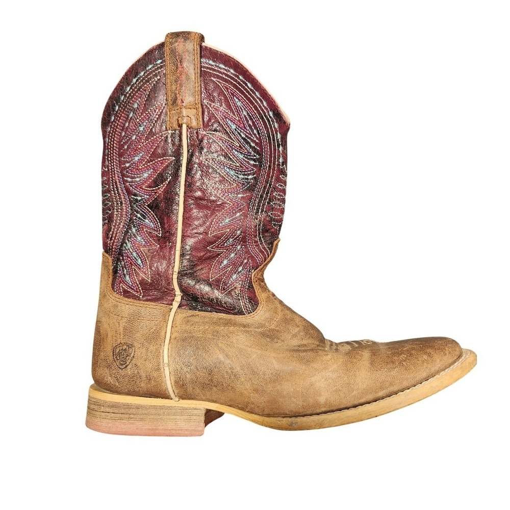 Ariat Boots Girls Size 13 Brown Leather Western Embroidered Cowgirl 10022071